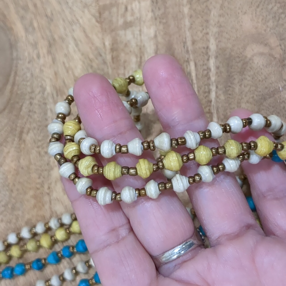 3 For $25 Elegant Multicolor Beaded Necklace Long - Picture 7 of 7
